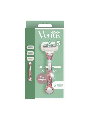 Gillette Venus Deluxe Smooth Sensitive Самобръсначка за жени Комплект