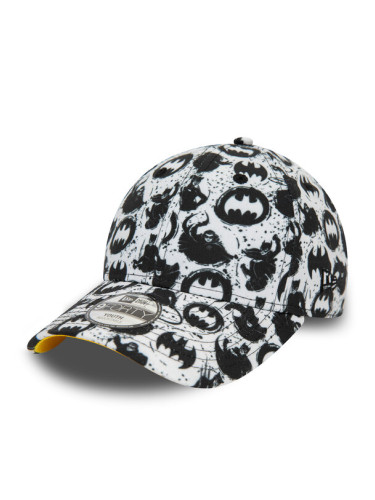 New Era Шапка с козирка Kids Super Aop 940 Batman 60435030 S Бял