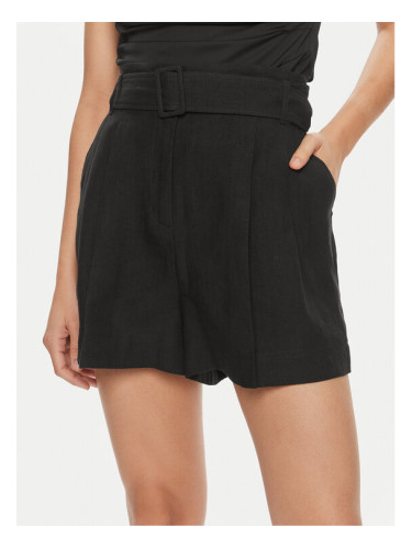 Marella Шорти от плат Panama 2413141012 Черен Regular Fit