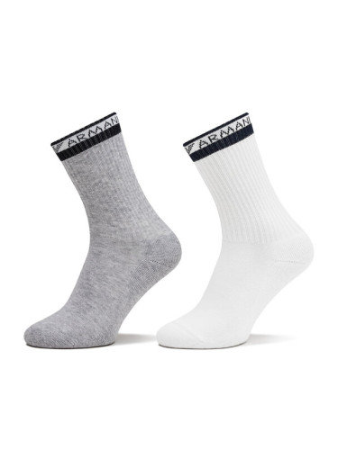 Emporio Armani Комплект 2 чифта дълги чорапи дамски 292303 4R227 01848 Цветен