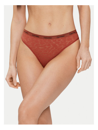 Calvin Klein Underwear Дамски бикини тип бразилиана 000QD5233E Бежов