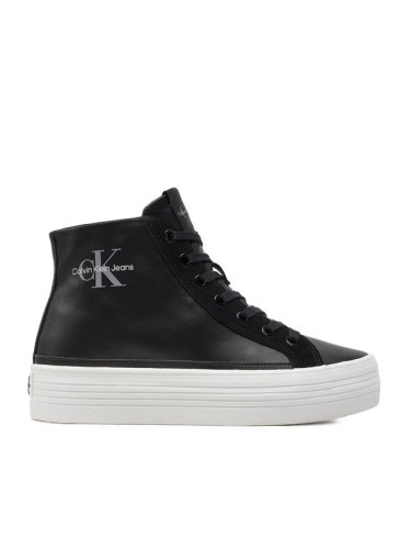 Calvin Klein Jeans Сникърси Bold Vulc Flatf Mid Mix Ml Mtr YW0YW01491 Черен