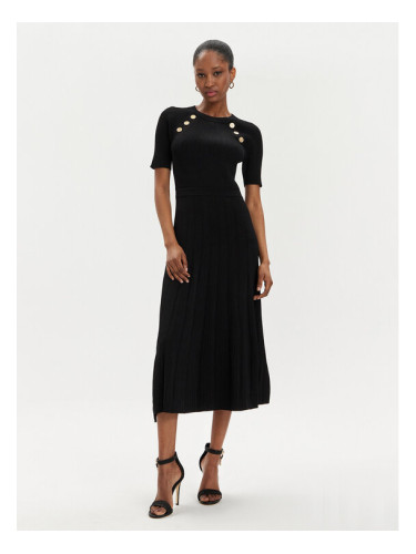 MICHAEL Michael Kors Плетена рокля MS480U033D Черен Regular Fit