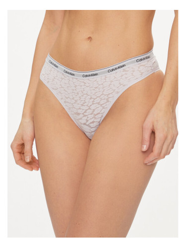 Calvin Klein Underwear Дамски бикини тип бразилиана 000QD5233E Виолетов