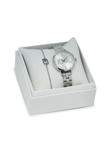 Liu Jo Комплект часовник и гривна Couple Plus TLJ2036 Сребрист