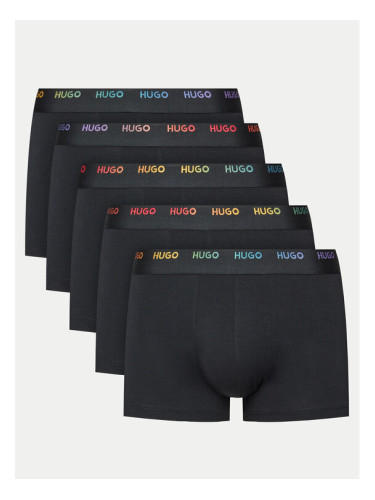 Hugo Комплект 5 чифта боксери Rainbow 50515670 Черен