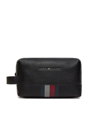 Tommy Hilfiger Несесер Transit Medium Washbag AM0AM12516 Черен