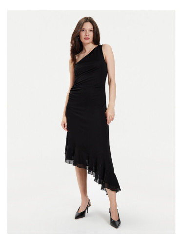 TWINSET Коктейлна рокля 241TT2093 Черен Regular Fit