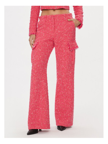 Patrizia Pepe Текстилни панталони 8P0601/A376-F592 Розов Flare Fit