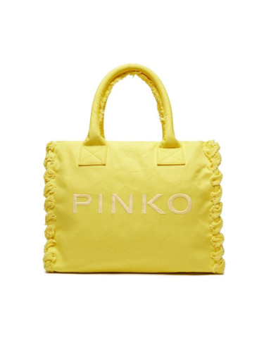 Pinko Дамска чанта Beach Shopping PE 24 PLTT 100782 A1WQ Жълт