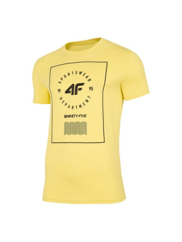 4F MEN'S T-SHIRT Мъжка тениска, жълто, размер