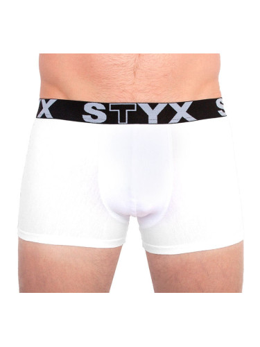 Men's boxers Styx sports rubber white