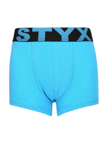 Kids boxers Styx sports rubber light blue