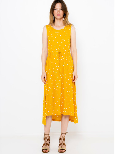 Yellow Polka dot midišat CAMAIEU - Women