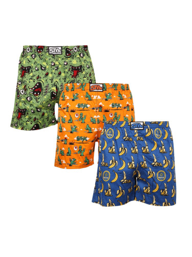 3PACK Men's Sleepwear Shorts Styx Multicolored