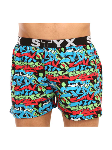 Men's shorts Styx art sports rubber graffiti