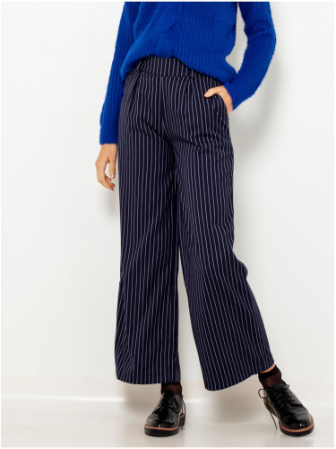 Dark blue striped wide trousers CAMAIEU - Ladies