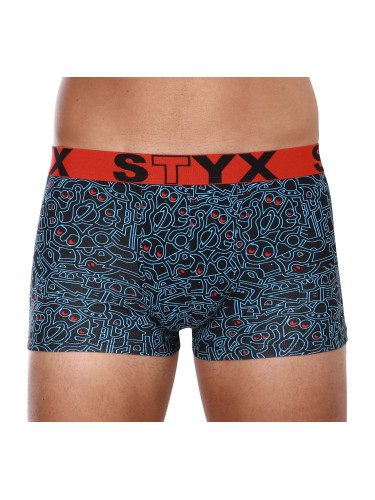 Men's boxers Styx art sports rubber oversize doodle