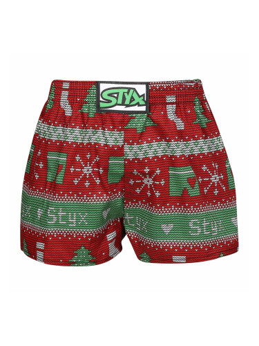 Children's boxer shorts Styx art classic elastic Christmas knitted