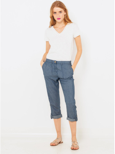 Blue 3/4 slim fit jeans CAMAIEU - Women