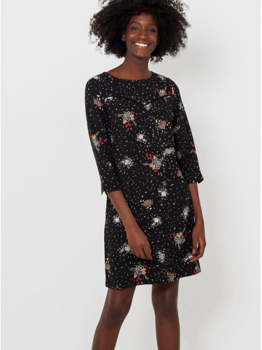 Black Floral Dress CAMAIEU - Women