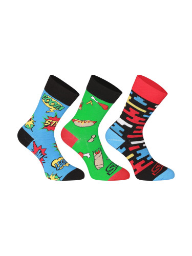 3PACK Cheerful Styx High Socks Multicolored