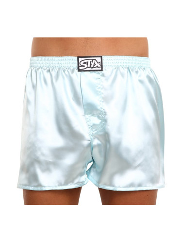 Men's shorts Styx classic rubber satin light blue