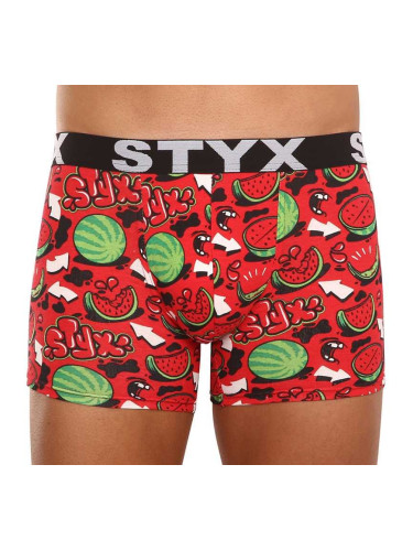 Men's boxers Styx long art sports rubber melons