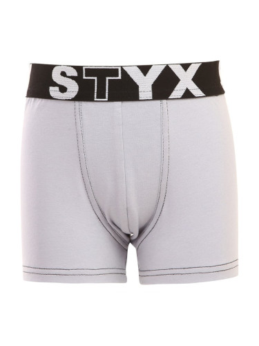 Kids boxers Styx sports rubber light gray