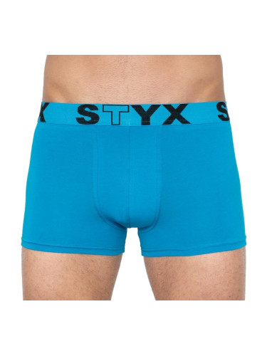 Men's boxers Styx sports rubber oversize light blue