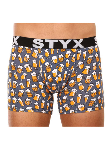 Men's boxers Styx long art sports rubber beer