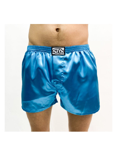 Men's briefs Styx classic rubber satin blue