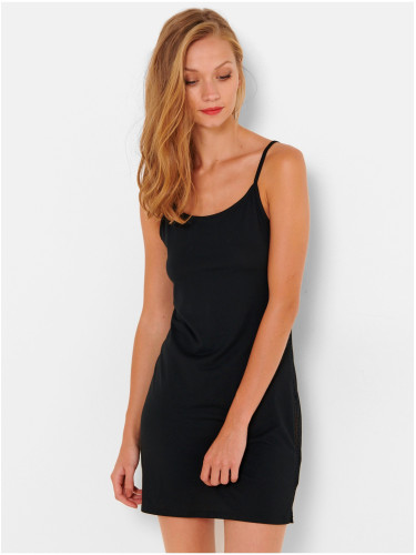 Black Women's Dress with Transparent Stripe on the Side CAMAIEU - Ladies