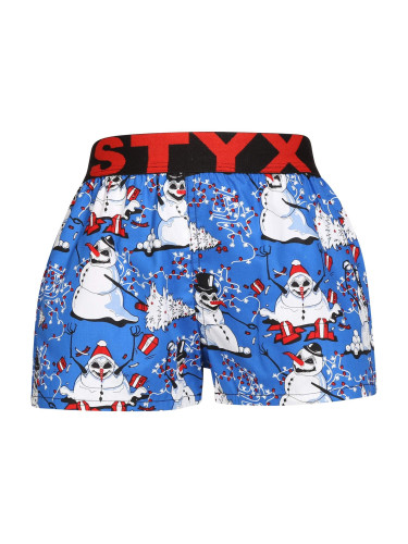 Children's Boxer Shorts Styx Art Sports Rubber Christmas Snowmen