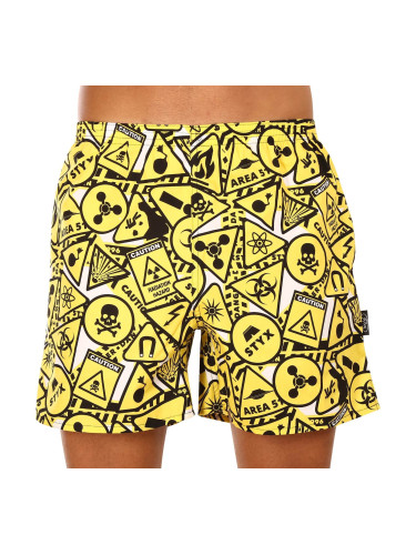 Men's homemade shorts with pockets Styx Warning