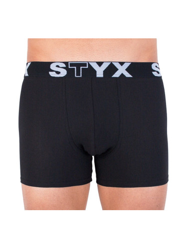 Men's boxers Styx long sports rubber black
