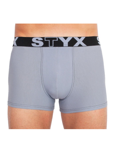 Men's boxers Styx sports rubber light gray