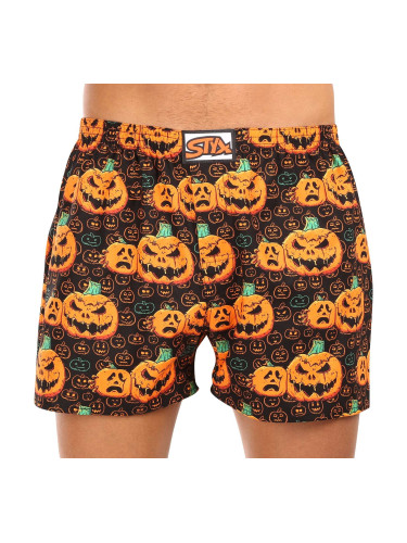Men's shorts Styx art classic rubber Halloween pumpkin