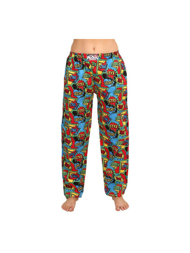 Blue and red patterned sleeper pants Styx boom