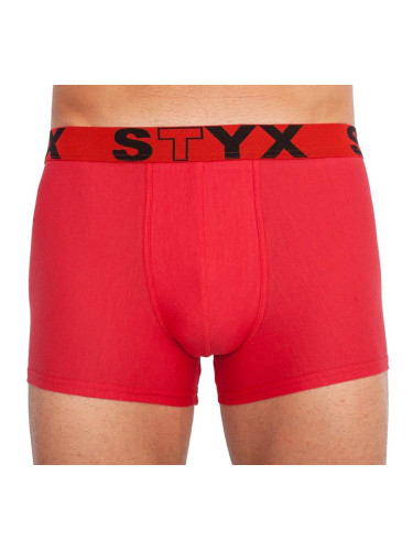 Men's boxers Styx sports rubber red