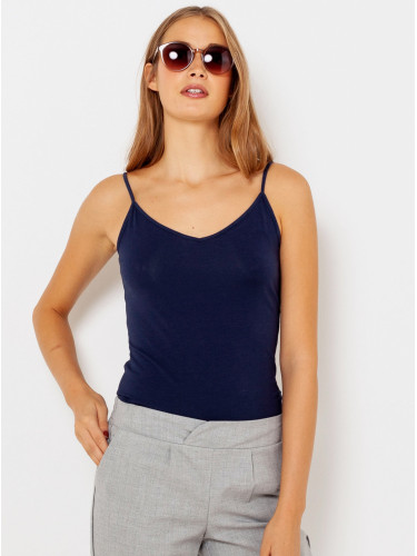 Dark blue basic tank top CAMAIEU - Women