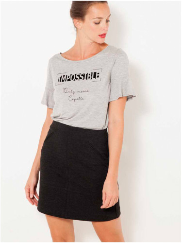 Dark gray skirt CAMAIEU - Women
