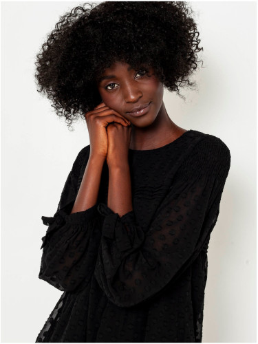 Black patterned blouse CAMAIEU - Women