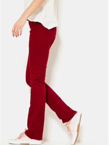 CAMAIEU Red flared fit pants CAMIAEU - Ladies