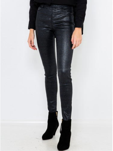 Black leatherette trousers CAMAIEU - Women