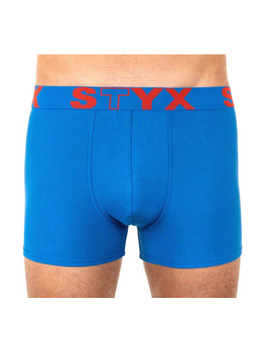 Men's boxers Styx sports rubber oversize blue