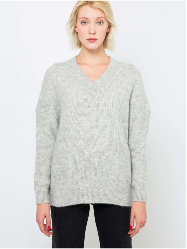 Light Grey Clamshell Sweater CAMAIEU - Women