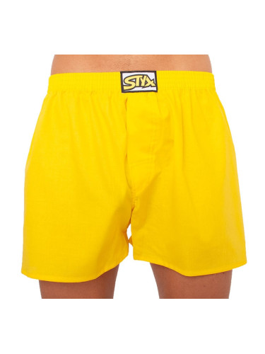 Men's shorts Styx classic rubber oversize yellow (E1068)