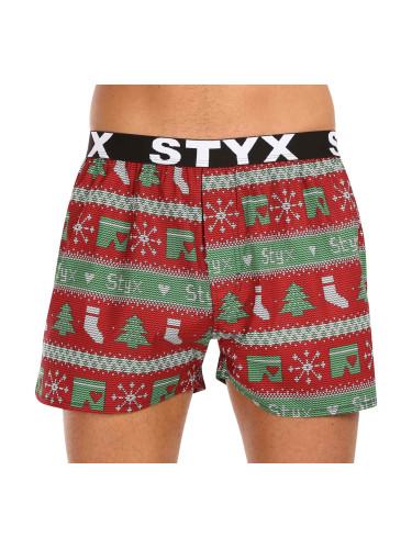 Men's shorts Styx art sports rubber Christmas knitted