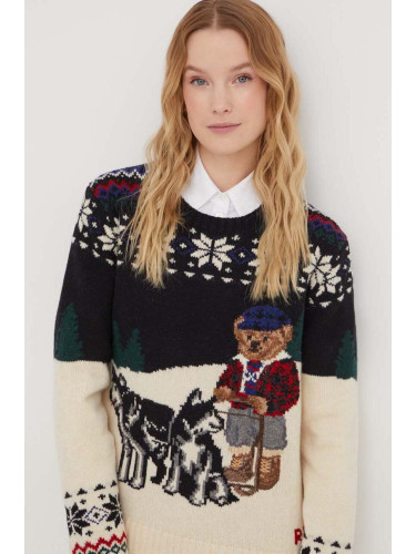 Вълнен пуловер Polo Ralph Lauren дамски 211916175